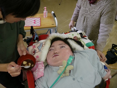 しるこ食べる